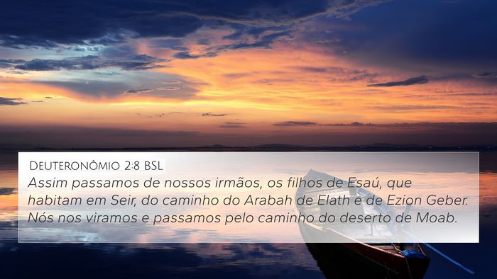 Deuteronômio 2:8 BSL Bible Verse Image
