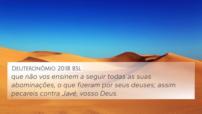 Deuteronômio 20:18 BSL Bible Verse Image