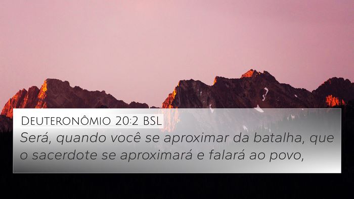Deuteronômio 20:2 BSL Bible Verse Image