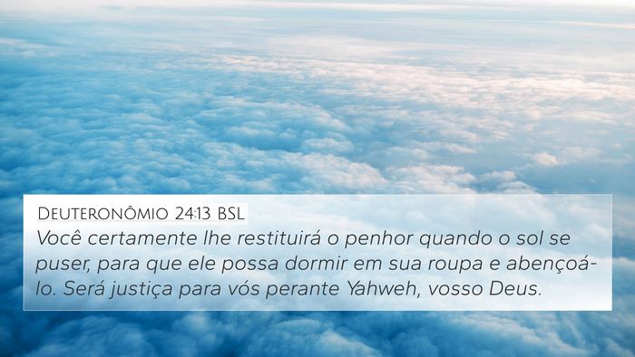 Deuteronômio 24:13 BSL Bible Verse Image