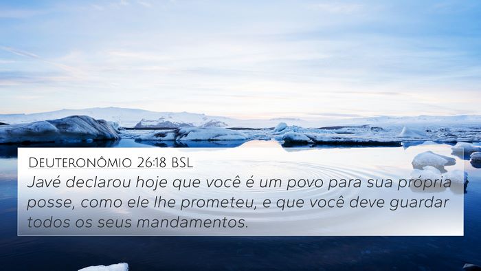 Deuteronômio 26:18 BSL Bible Verse Image