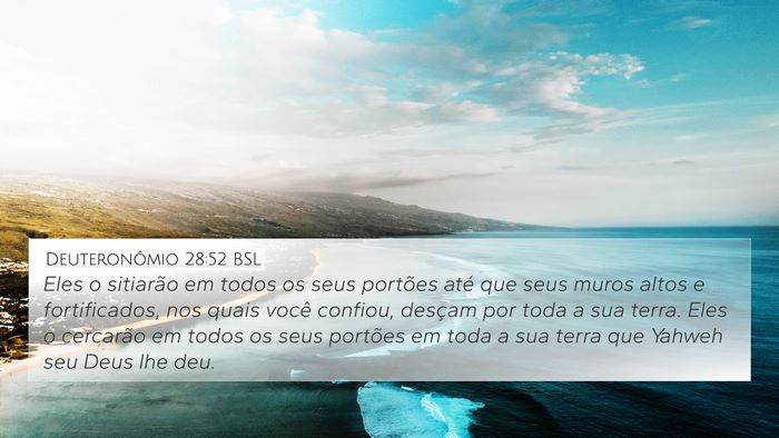 Deuteronômio 28:52 BSL Bible Verse Image