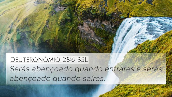 Deuteronômio 28:6 BSL Bible Verse Image