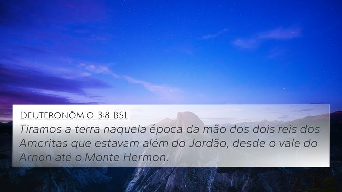 Deuteronômio 3:8 BSL Bible Verse Image