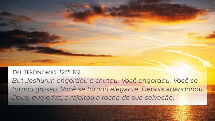 Deuteronômio 32:15 BSL Bible Verse Image