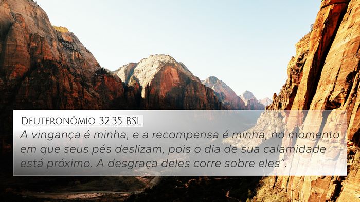 Deuteronômio 32:35 BSL Bible Verse Image