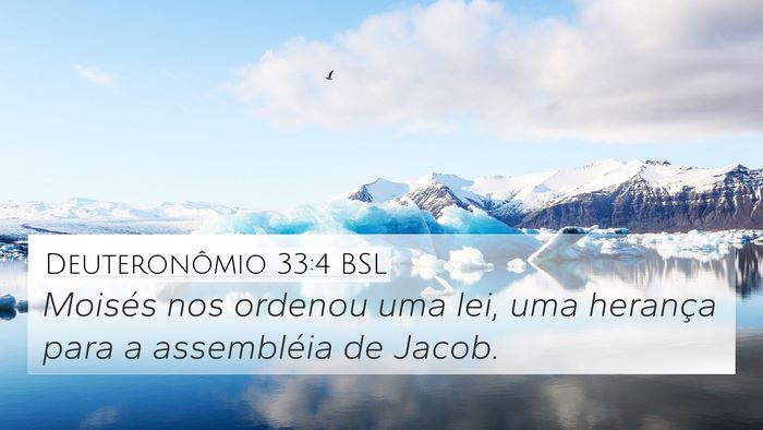Deuteronômio 33:4 BSL Bible Verse Image