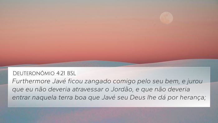 Deuteronômio 4:21 BSL Bible Verse Image