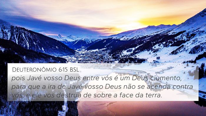 Deuteronômio 6:15 BSL Bible Verse Image