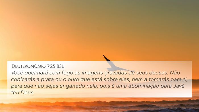 Deuteronômio 7:25 BSL Bible Verse Image