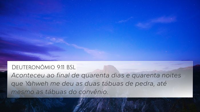 Deuteronômio 9:11 BSL Bible Verse Image