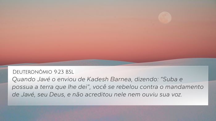 Deuteronômio 9:23 BSL Bible Verse Image