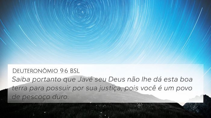 Deuteronômio 9:6 BSL Bible Verse Image