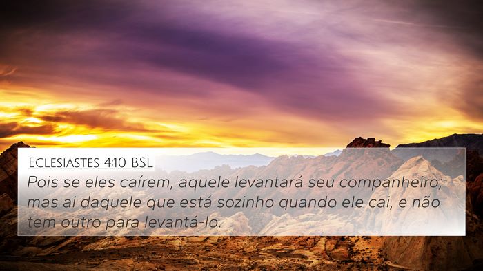 Eclesiastes 4:10 BSL Bible Verse Image
