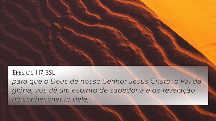 Efésios 1:17 BSL Bible Verse Image