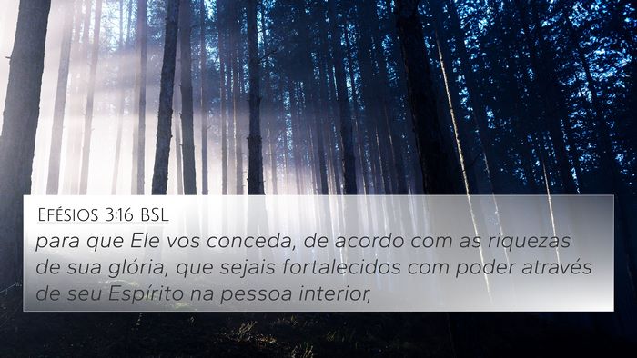 Efésios 3:16 BSL Bible Verse Image