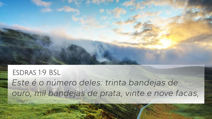 Esdras 1:9 BSL Bible Verse Image