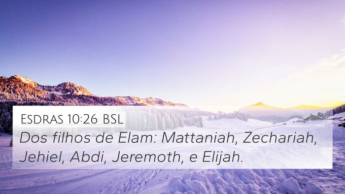 Esdras 10:26 BSL Bible Verse Image