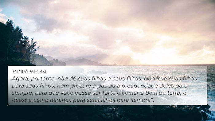 Esdras 9:12 BSL Bible Verse Image