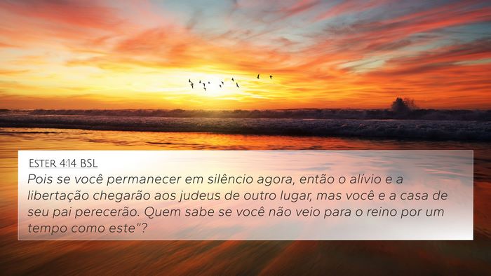 Ester 4:14 BSL Bible Verse Image