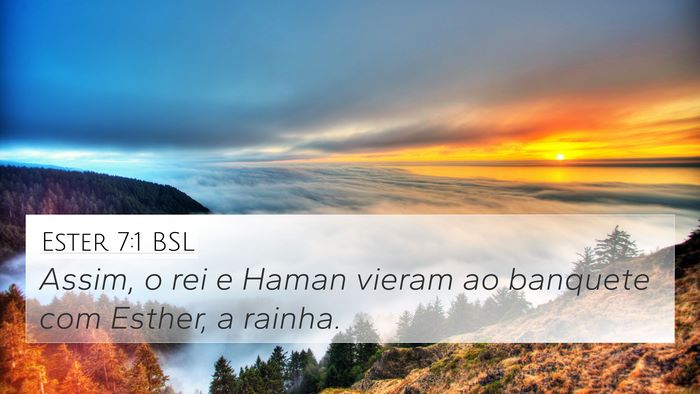 Ester 7:1 BSL 4K Wallpaper - Assim, o rei e Haman vieram ao banquete com - 4K Wallpaper Bible Verse