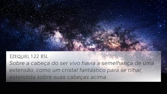 Ezequiel 1:22 BSL Bible Verse Image