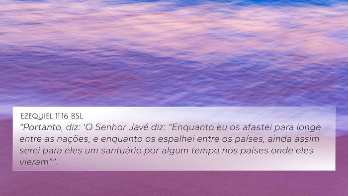 Ezequiel 11:16 BSL Bible Verse Image