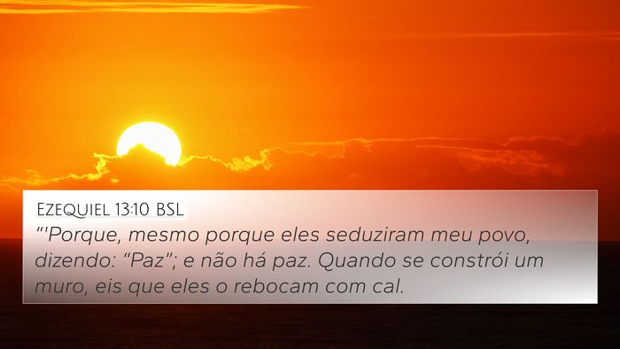 Ezequiel 13:10 BSL Bible Verse Image