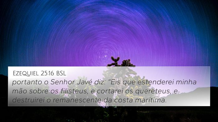 Ezequiel 25:16 BSL Bible Verse Image