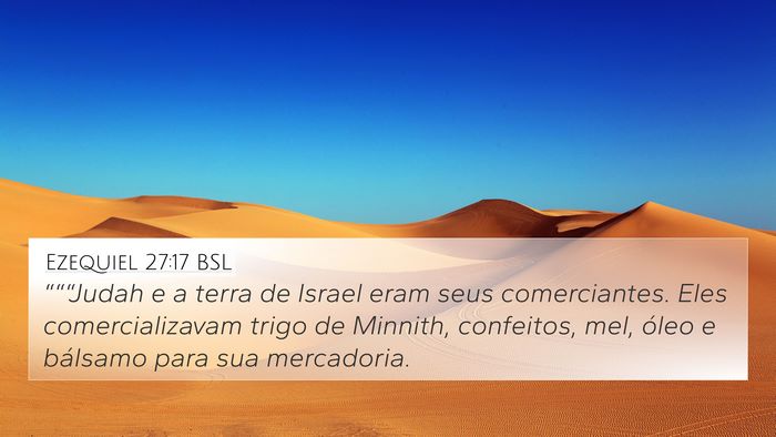 Ezequiel 27:17 BSL Bible Verse Image