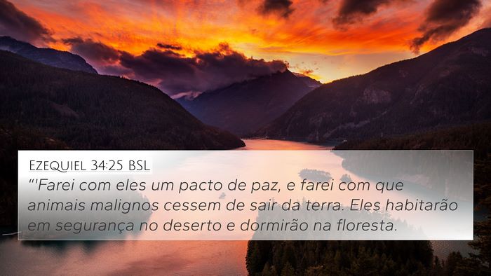 Ezequiel 34:25 BSL Bible Verse Image
