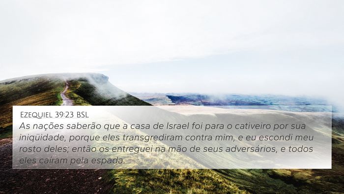 Ezequiel 39:23 BSL Bible Verse Image