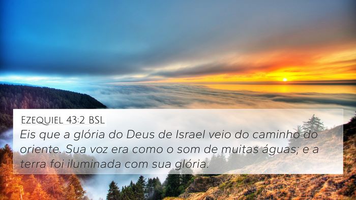 Ezequiel 43:2 BSL Bible Verse Image