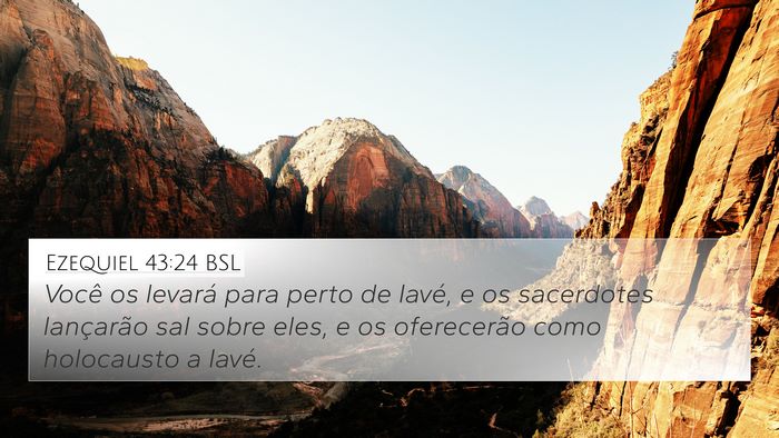 Ezequiel 43:24 BSL Bible Verse Image