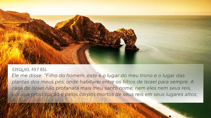 Ezequiel 43:7 BSL Bible Verse Image