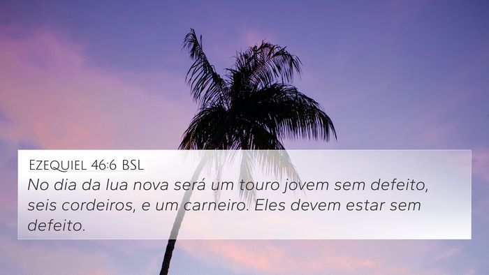 Ezequiel 46:6 BSL Bible Verse Image