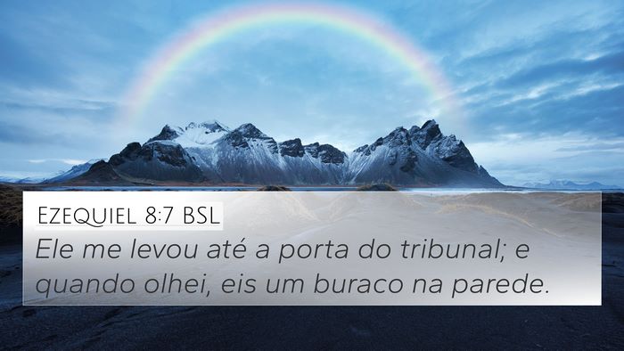 Ezequiel 8:7 BSL Bible Verse Image