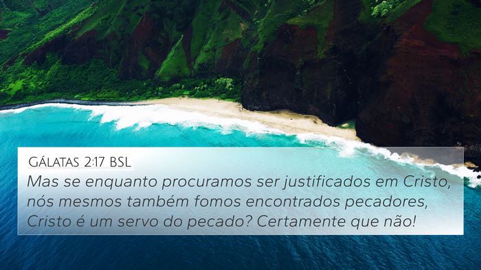 Gálatas 2:17 BSL Bible Verse Image