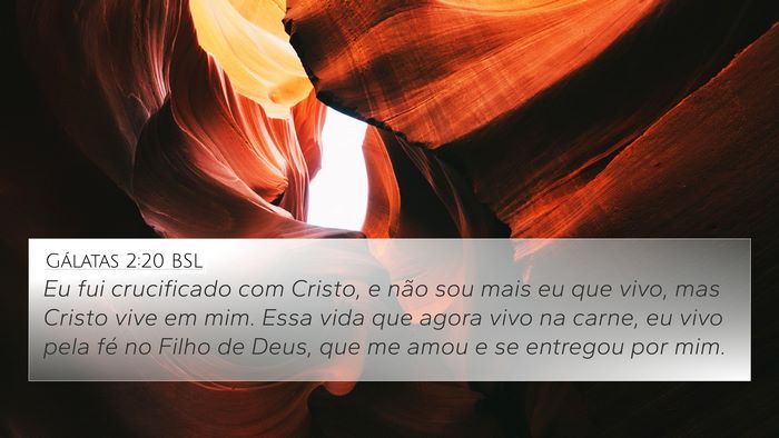 Gálatas 2:20 BSL Bible Verse Image