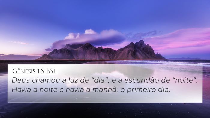 Gênesis 1:5 BSL 4K Wallpaper - Deus chamou a luz de “dia”, e a escuridão de - 4K Wallpaper Bible Verse