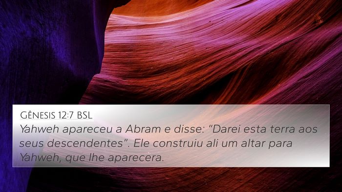 Gênesis 12:7 BSL Bible Verse Image