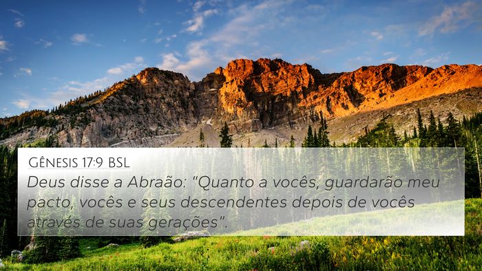 Gênesis 17:9 BSL Bible Verse Image