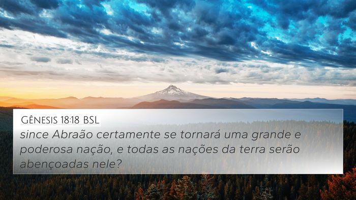 Gênesis 18:18 BSL Bible Verse Image
