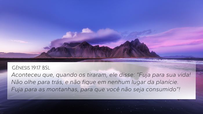 Gênesis 19:17 BSL Bible Verse Image