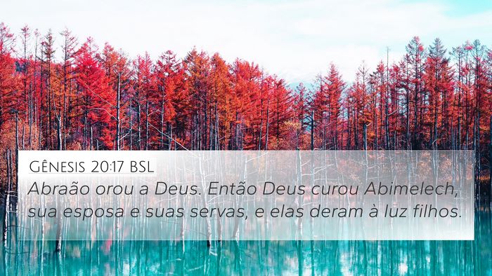 Gênesis 20:17 BSL Bible Verse Image