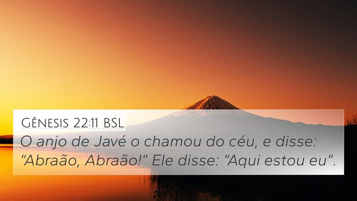 Gênesis 22:11 BSL Bible Verse Image