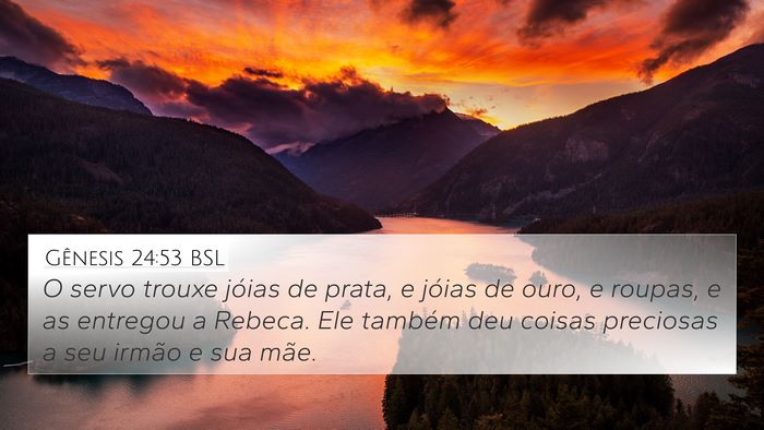 Gênesis 24:53 BSL Bible Verse Image