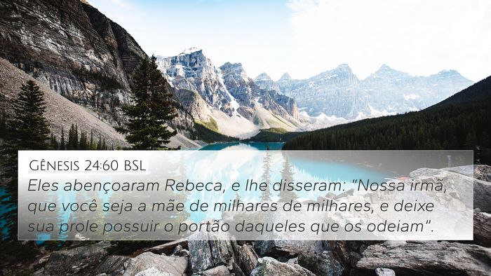 Gênesis 24:60 BSL Bible Verse Image