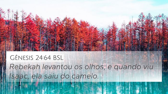 Gênesis 24:64 BSL Bible Verse Image