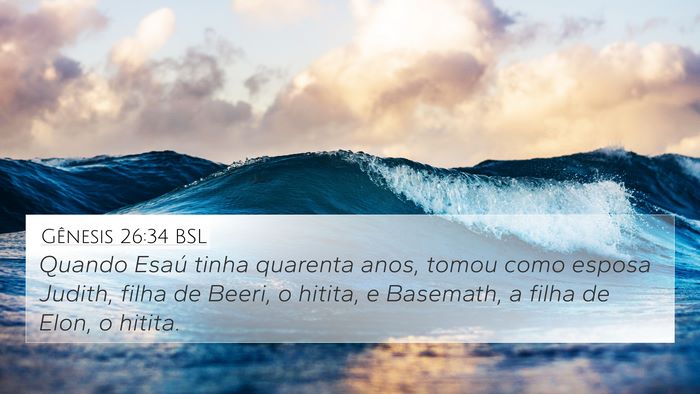 Gênesis 26:34 BSL Bible Verse Image
